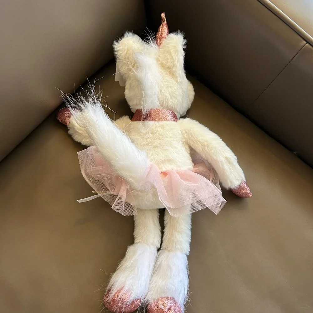 Dan Dee Claire’s 15” White Plush Ballerina Dance Unicorn